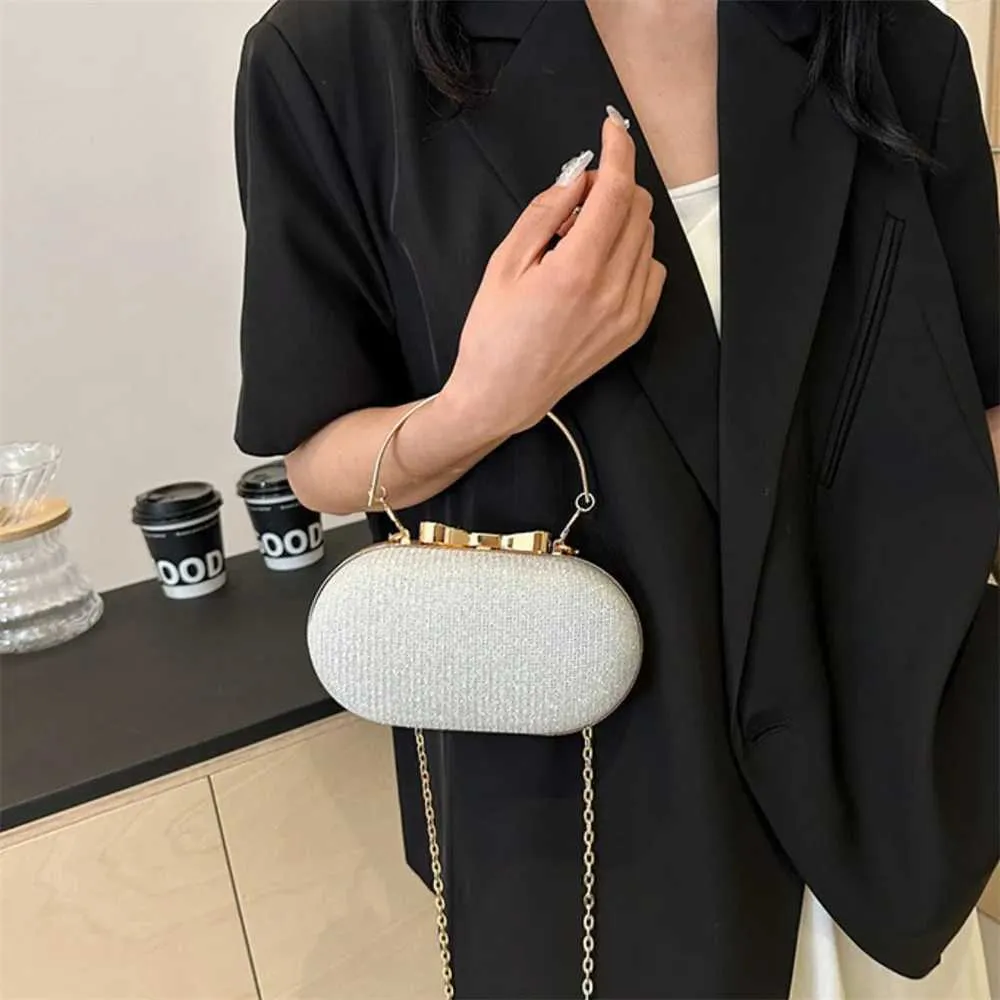 Pochette portefeuille femme rose brillant sequin sac à main 2024 nouvelle mode soirée dix police petit sac de créateur Y241019_voghion.com