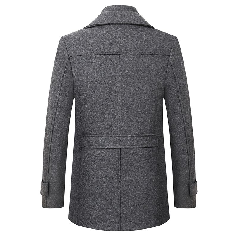 Uldfrakke Mænd Business Casual Mode Tyk Varm Oversize Trenchcoat til mænd_voghion.com