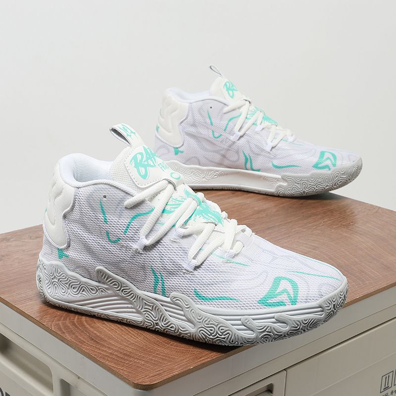 Paarse heren dames indoor en outdoor lage schokabsorberende antislip stevige basketbalschoenen_voghion.com