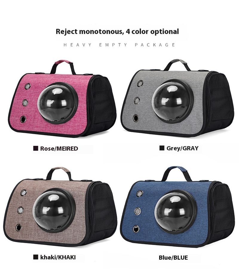 Katzentasche, neue zusammenklappbare tragbare Rauapsel-Haustiertasche aus Oxford-Stoff für den Außenbereich, tragbarer,_voghion.com