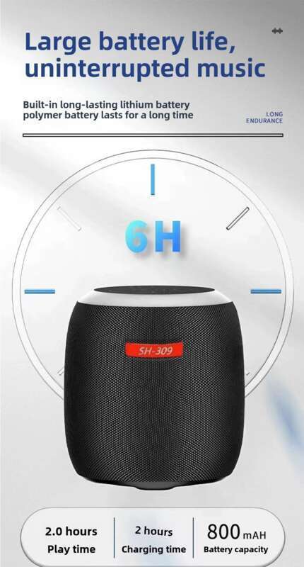 New Product 309 Wireless Bluetooth Colorful RGB Night Light Outdoor Portable Mini Fabric Subwoofer Sound System_voghion.com