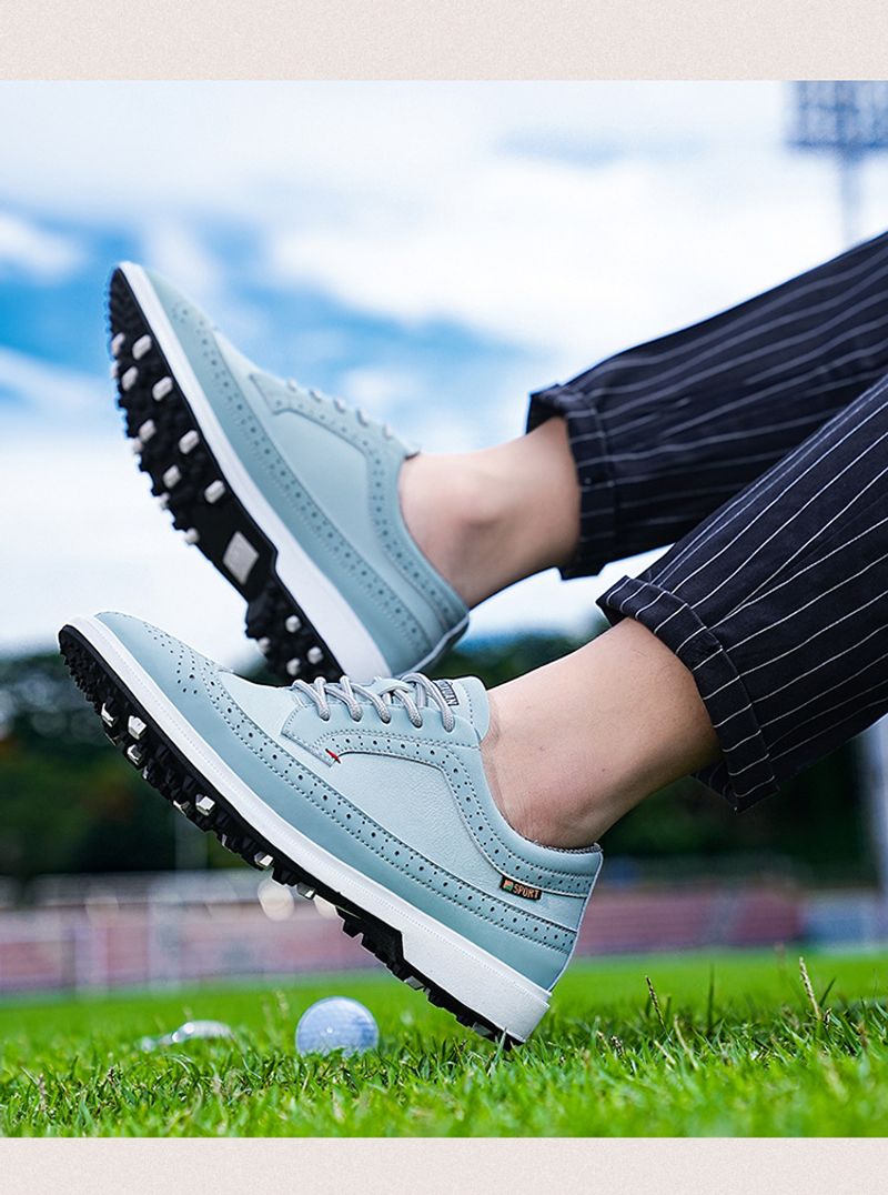 Baskets de golf décontractées de grande taille de style britannique, chaussures légères et portables pour hommes_voghion.com