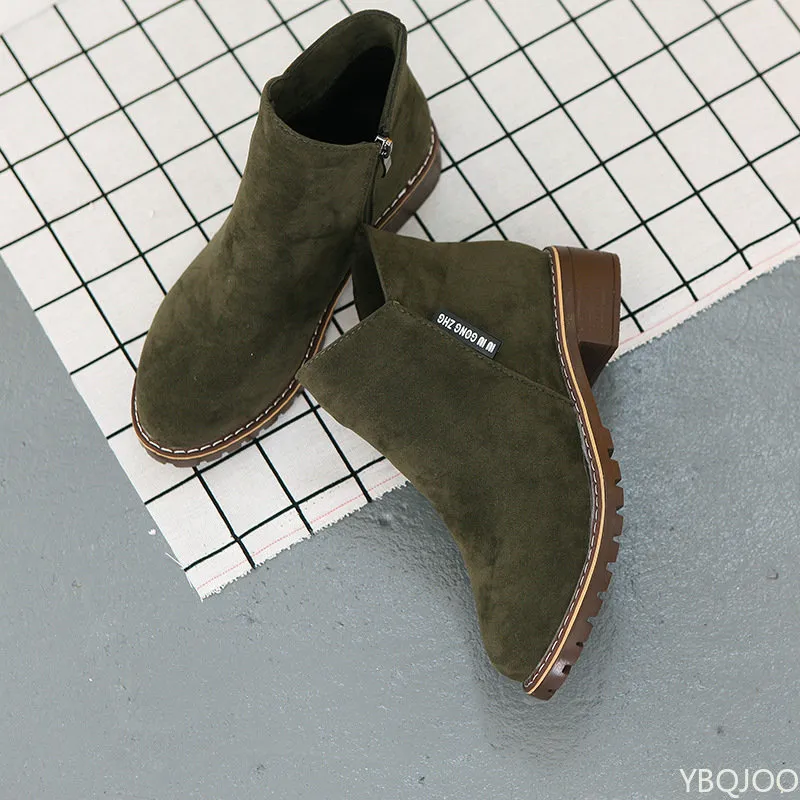 Shoes Fashion Thick Sole Ankle Comfortable Plus Size Snow for Women Female Platform Boots Botas De Mujer 2025_voghion.com