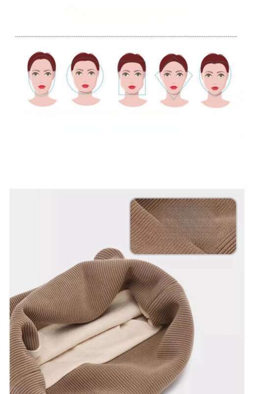 Postpartum maternità autunno e bambini sciarpa lavorata a maglia lana mostra piccolo viso carino berretto freddo inverno_voghion.com