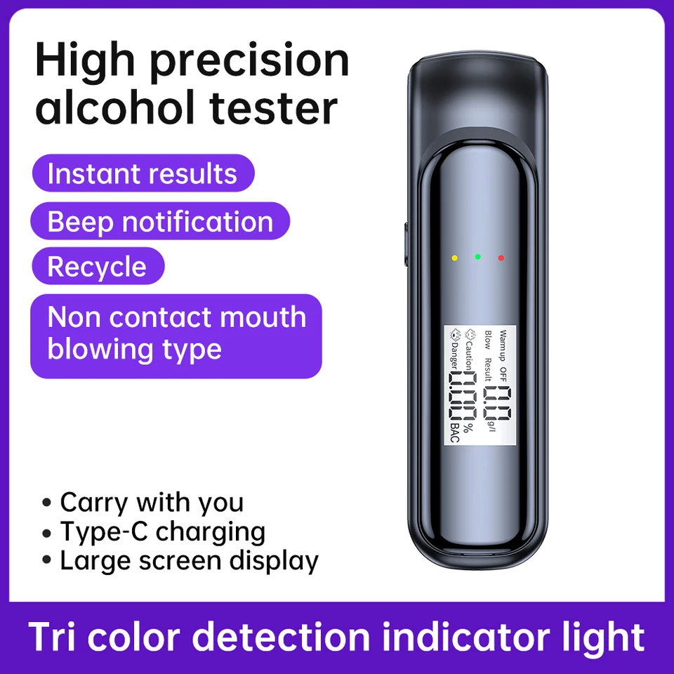 Elektronischer Alkoholtester Mit Lcd-anzeige Für Zu Hause_voghion.com