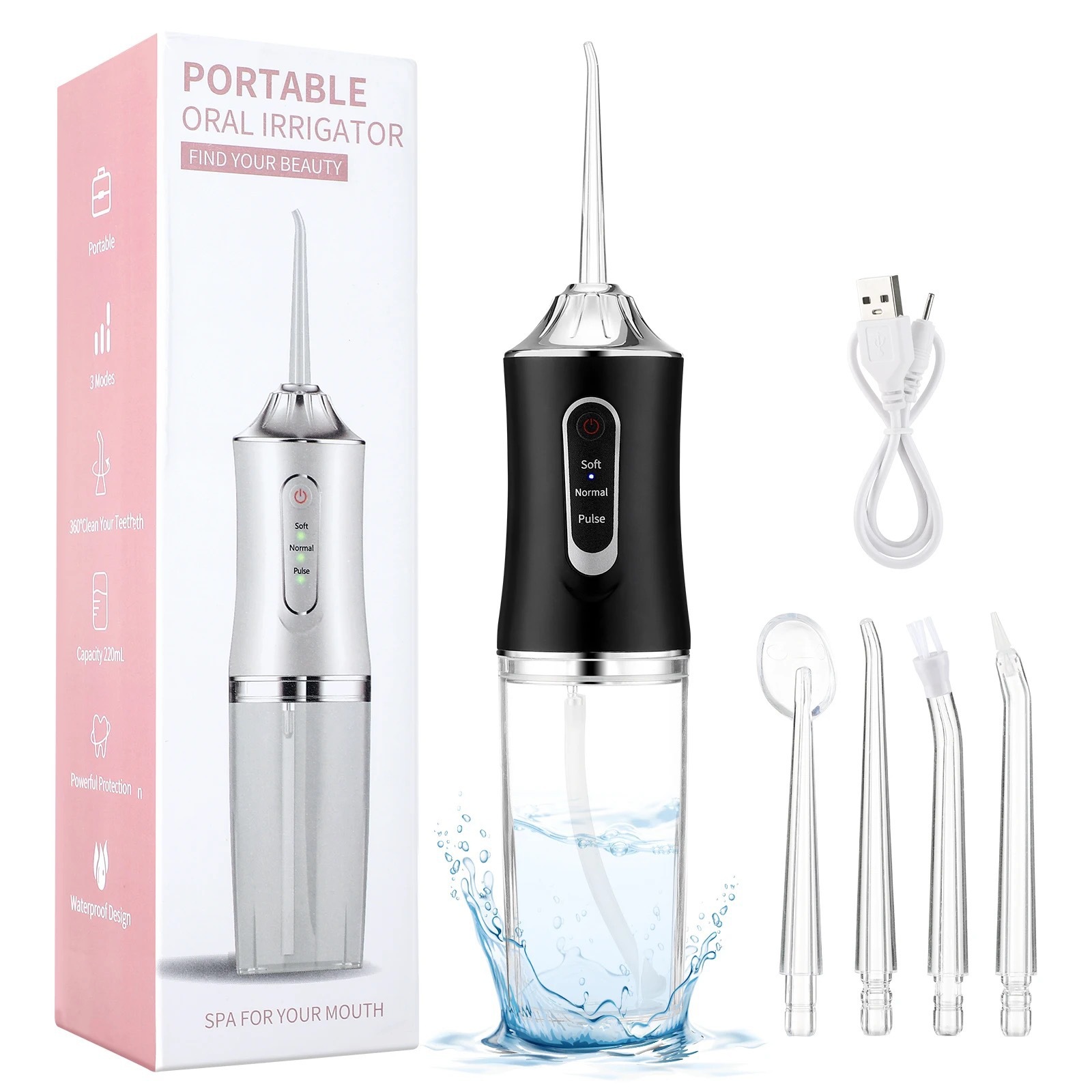 New Home Electric Portable Waterproof Rinser Intelligent Cleaning of Teeth and Mouth