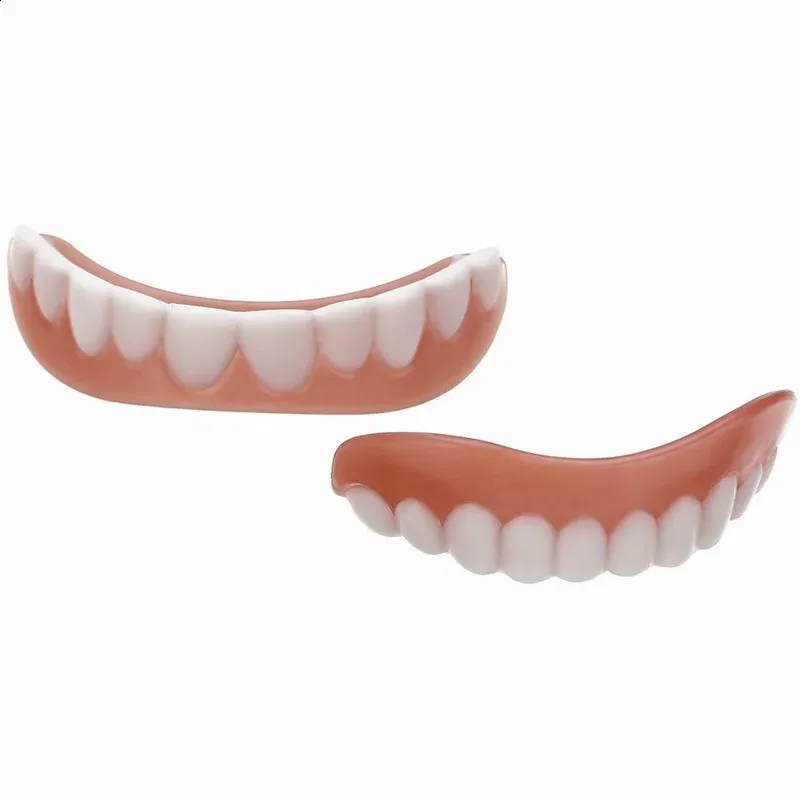 Σιδεράκια Smile Teeth Κάτω και Άνω Όψεις Silica Gel Ψεύτικη Αφαιρούμενη Οδοντοστοιχία Στοματική Φροντίδα Οδοντιατρική 240731_voghion.com