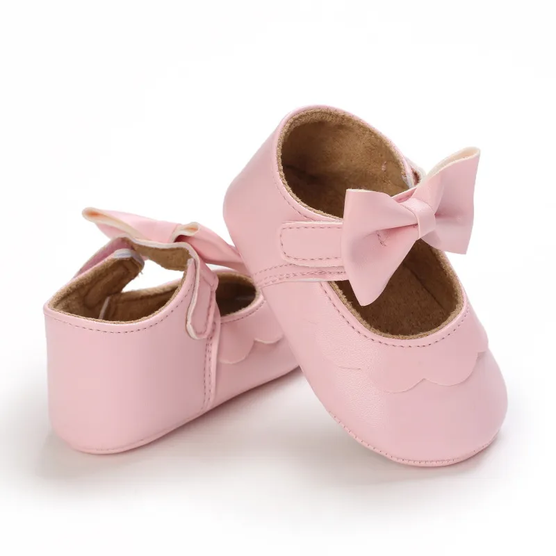 Scarpe per neonati con fiocco e suola morbida, per culla, per bambine, principesse, Littlesprouts_voghion.com