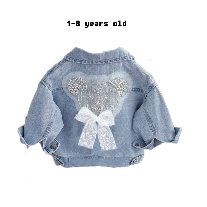 Mutter & Kinder Mädchen denim jacke frühling und herbst neue stil modische kinder frühling kleidung baby mädchen kinder kleidung kinder kleidung_voghion.com