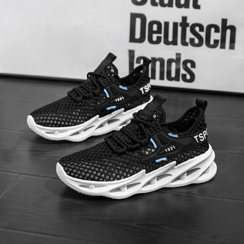 Sports Summer New Thick Soles Comfortable Mesh Breathable Men's And Women's Low Top Thin Running Shoes_desvips.com