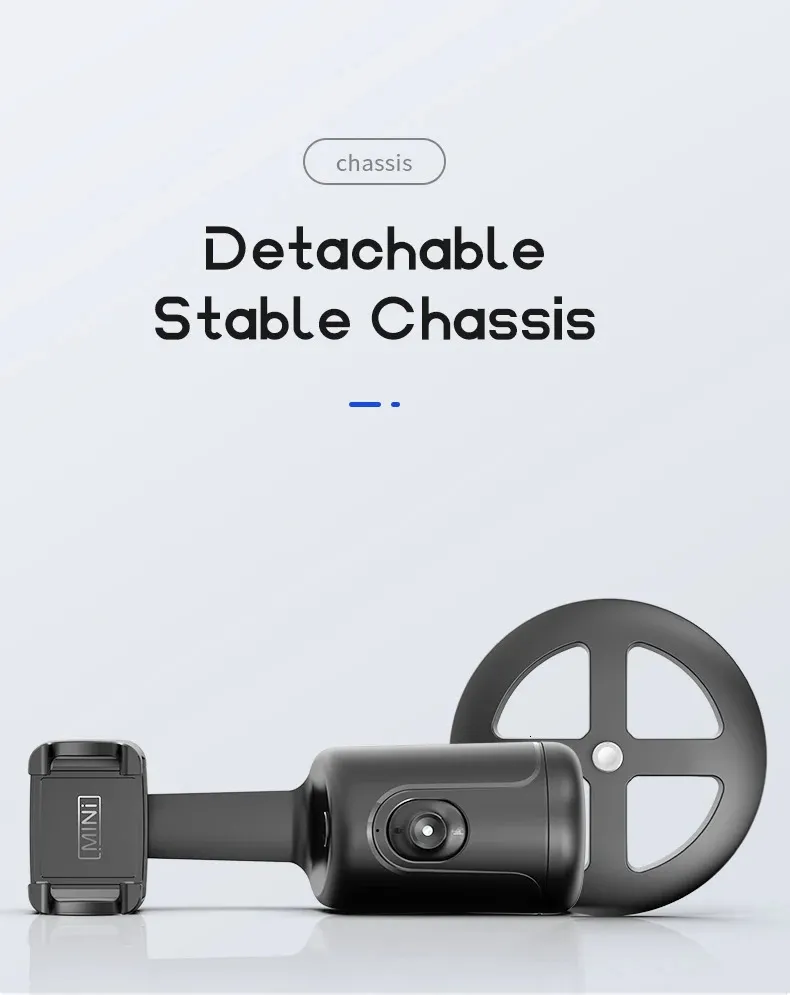 Selfieshow P01 Stabilisateur portatif universel à rotation automatique à 360° pour smartphone, vidéo en temps réel_voghion.com