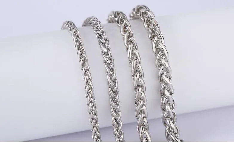 Gold Plated Twisted Link Chain Necklace For Men Classic Design_voghion.com