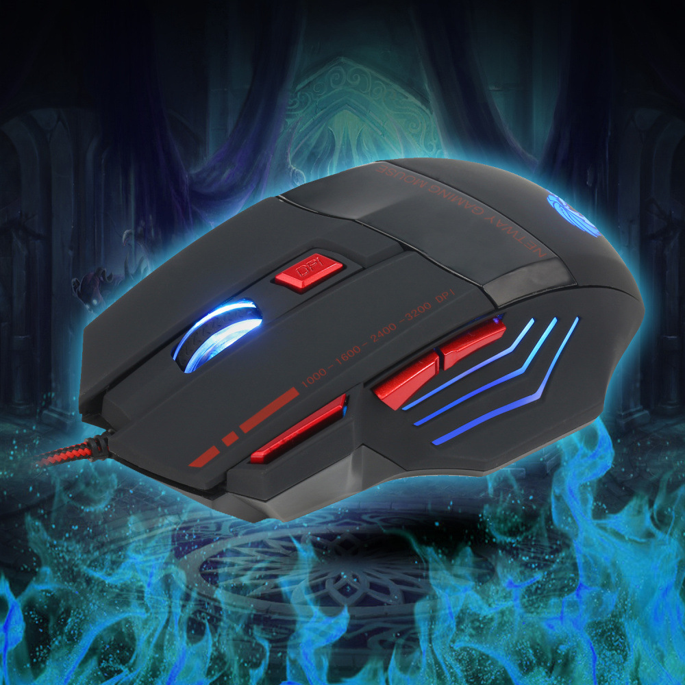 Colorful 7D glowing game mouse wired MOUSE 3200dpi firepower key batch 7_voghion.com
