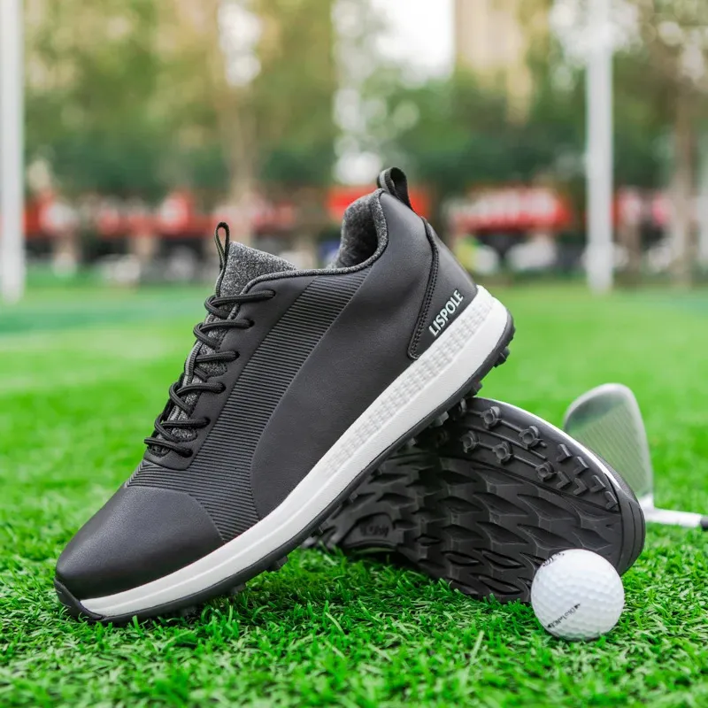 Bequeme Schuhe Herren Große Größe 39-48 Professionelle Spikeless Sneakers Rutschfeste wasserdichte Golf-Walking-Schuhe 241213_voghion.com