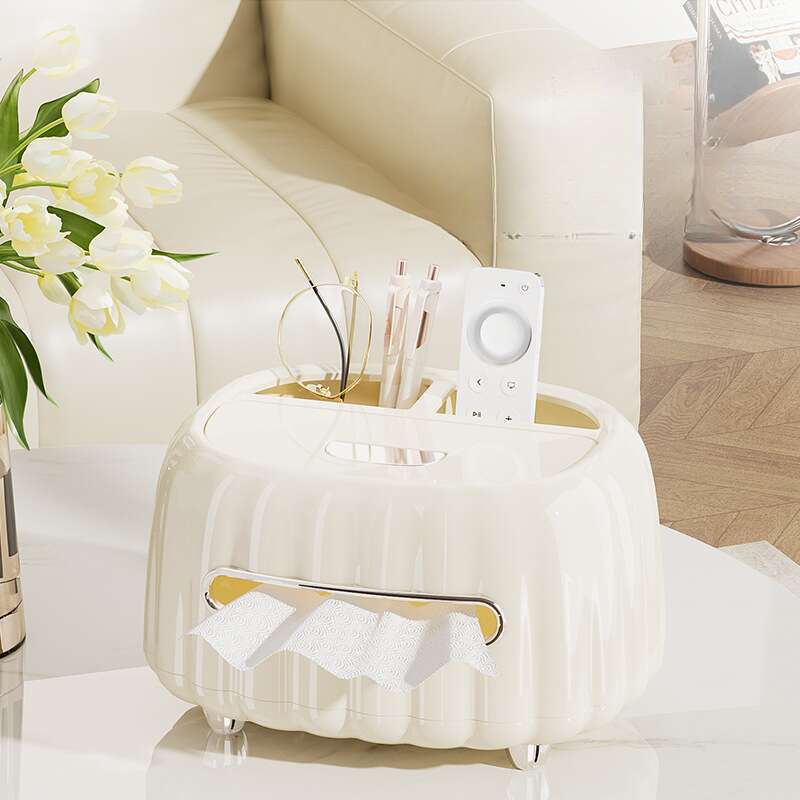 High End Home Woonkamer Koffietafel, Servet Papier Crème Wind Afstandsbediening Opbergdoos, Creatieve Tissue Box_voghion.com