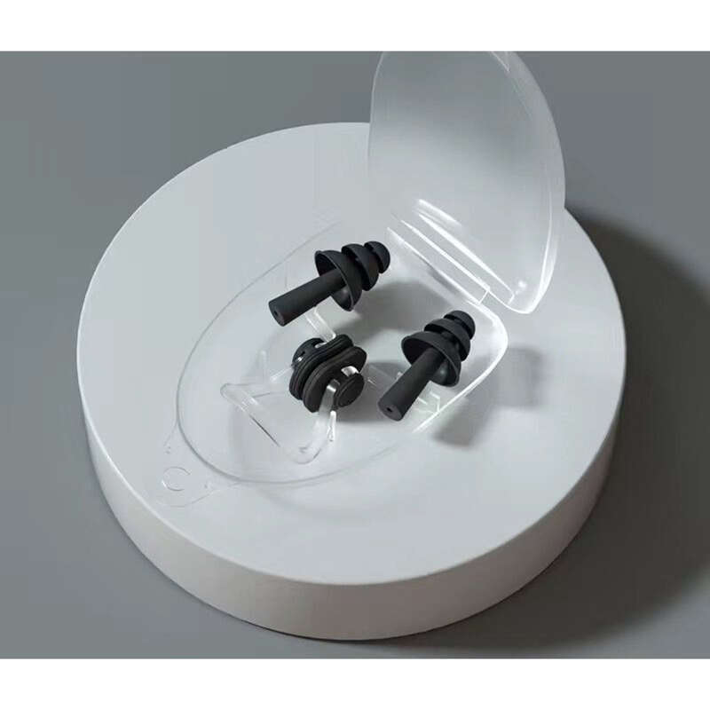 Tappi per le orecchie da nuoto professionali, isolamento acustico, impermeabili, in silicone, set da bagno per immersioni, per adulti e bambini, con clip nasale._voghion.com