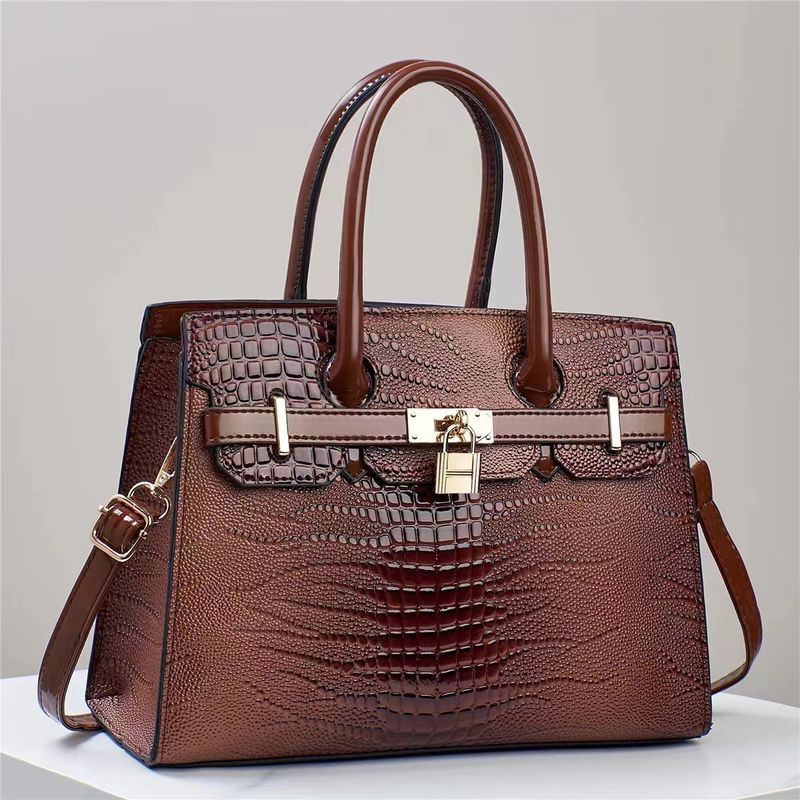 Fashion style trendy handbag new manufacturer temperament mother lady shoulder messenger bag direct sales texture_voghion.com
