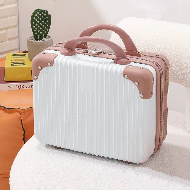 Mini suitcase 14 inch cosmetic case small luggage portable storage box gift box