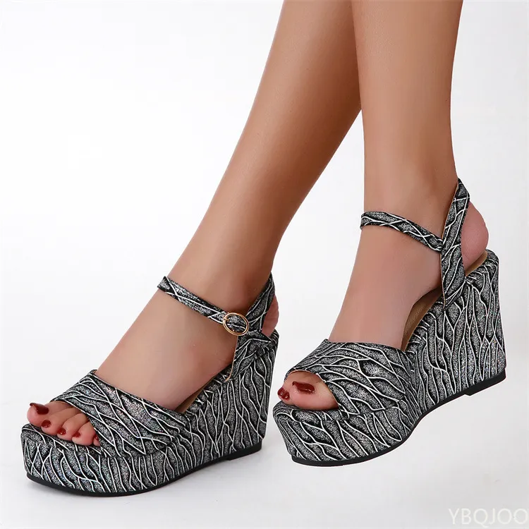 2022 Vrouw Zomer Sexy Wedgesandalen Platform Dames Hoge Hakken Mode Open Teen Casual Vrouwelijke Schoenen_voghion.com