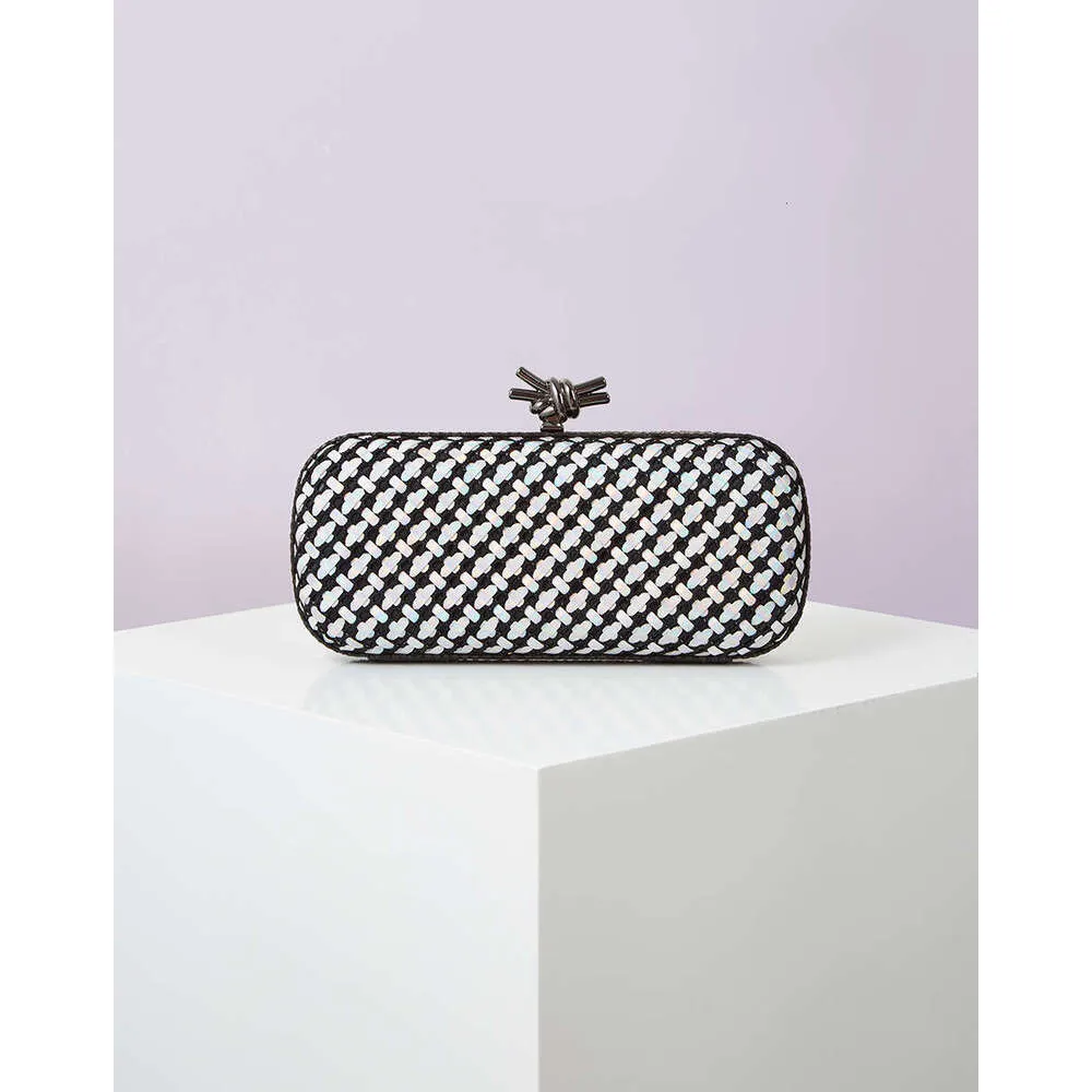 Gold Evening Clutch Bag For Women Leather And Bright E Woven Purse Elegant Ladies Metal Knot Party Handbag Bolsas_voghion.com