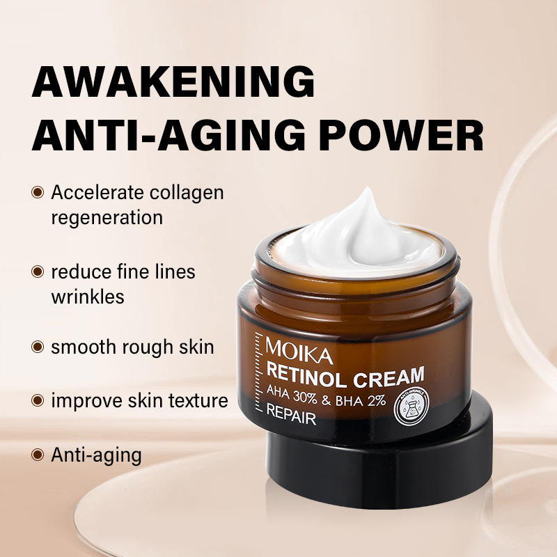 Retinol MOIKA Anti Wrinkle to Fade Fine Lines face cream,fade dark circles under the eyes_voghion.com