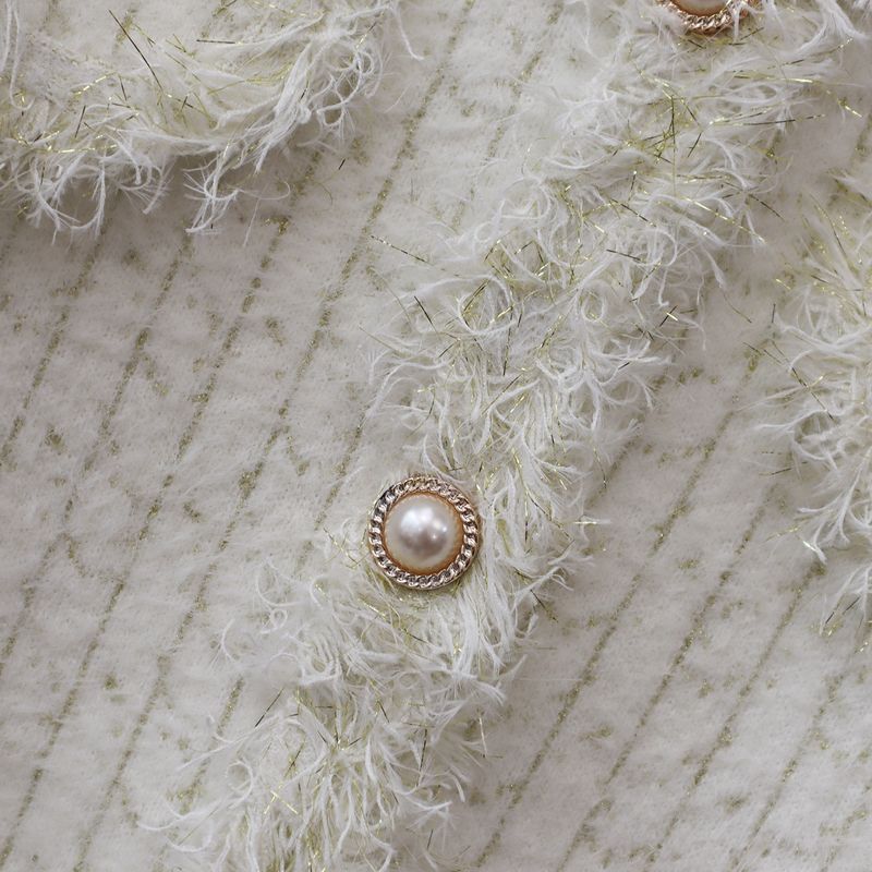 Damenbekleidung Nerzfleece-Pulloverjacke Herbst Winter lockerer kleiner Duftstil weich und klebrig Temperament_voghion.com