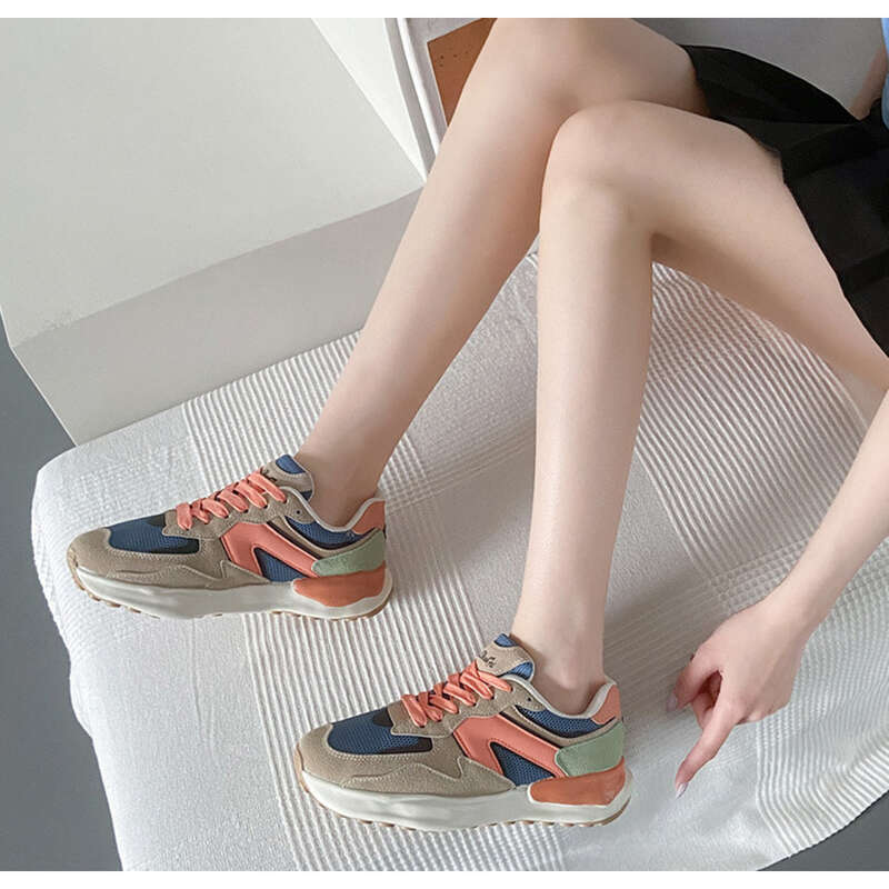 Damen Laufschuhe Mit Dicker Sohle Bequeme Freizeitschuhe_voghion.com