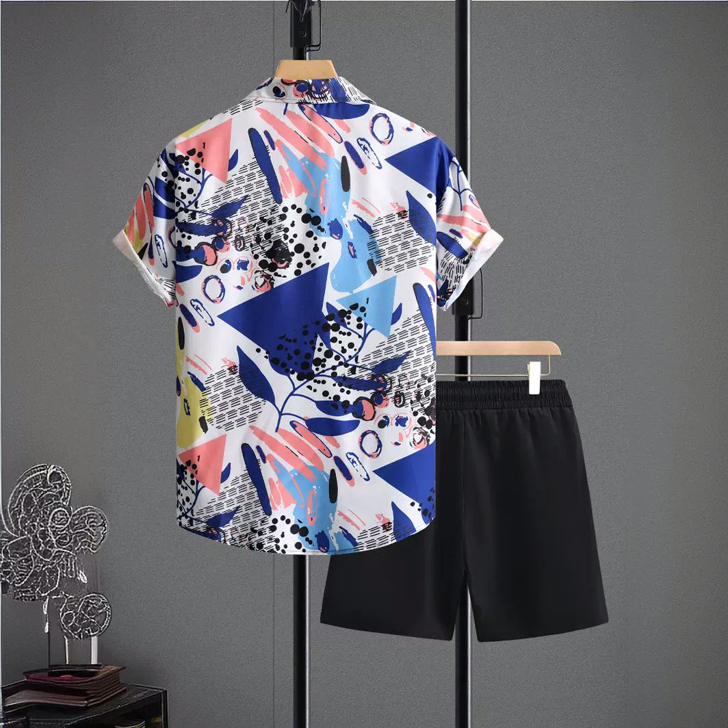 Men's Clothing Short-sleeved Shirt And Shorts Suit Men's Shirt And Pants Summer 2024 New Cross-border Foreign Trade Men's Clothing_voghion.com