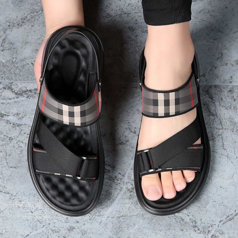 Sandals for men's beach summer outdoor sports sandals, slippers, casual shoes, new full foot air cushion sole, non slip_voghion.com