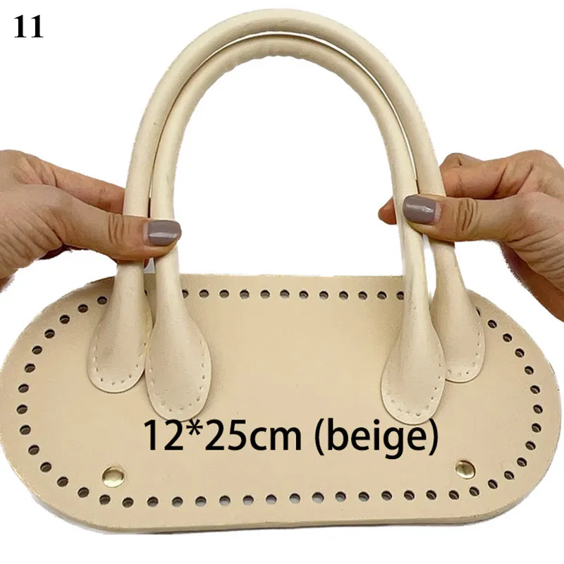 Set di 3 cinturini in pelle fatti a mano, di alta qualità, con accessori hardware per borse fai da te._voghion.com