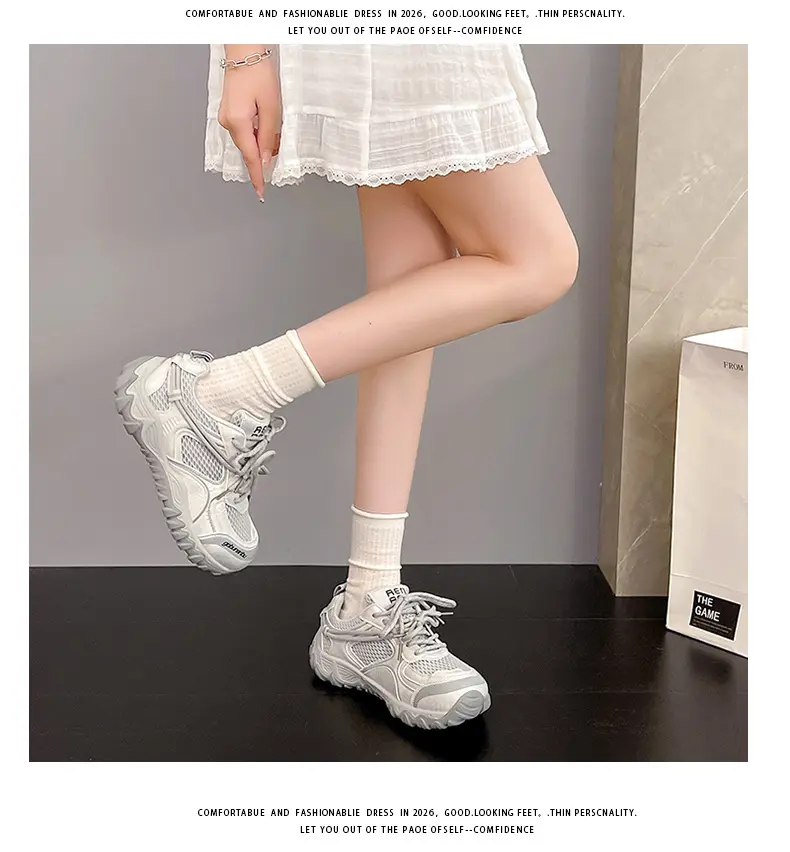 Damen Freizeitschuhe Aus Atmungsaktivem Mesh Mit Weicher Sohle_voghion.com