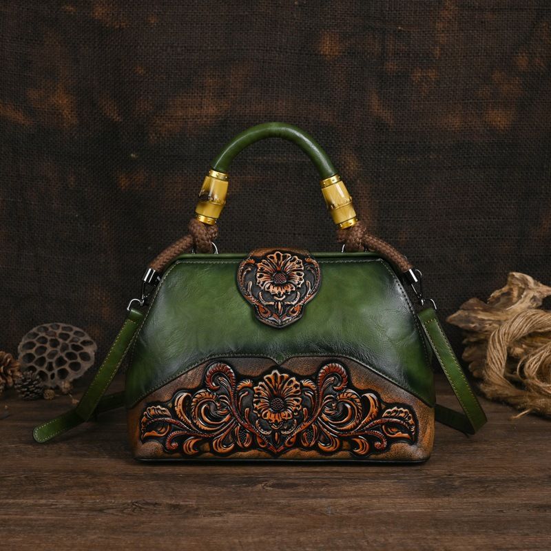 2024 Vintage Schulter Umhängetaschen Spleißen litche geprägte Handtasche für Damen Geschenk Geldbörse PU Leder_voghion.com