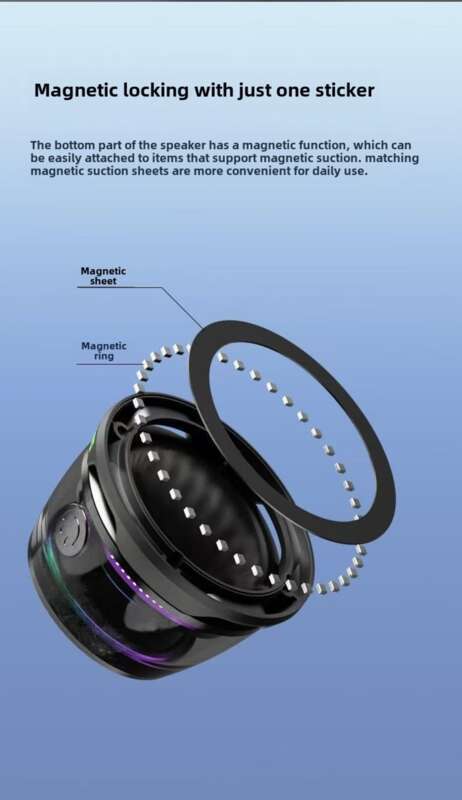 4. põlvkonna G200 subwoofer kõrge helikvaliteediga, magnetiline minimuusikakõlar, Bluetooth-kõlar, väike suurus välistingimustes kasutamiseks, pikk_voghion.com