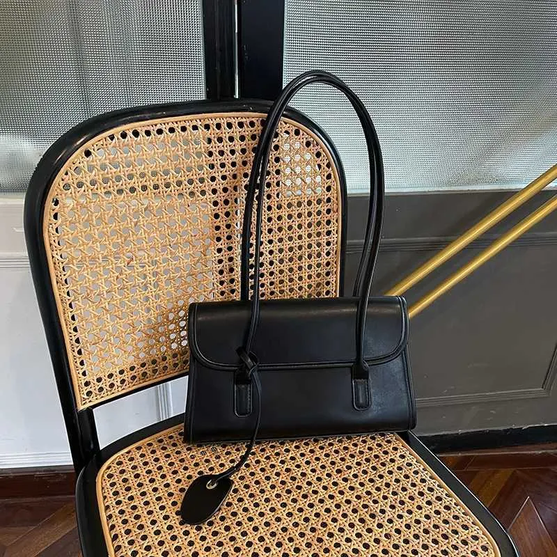 Sac à bandoulière en PU à texture française à la mode pour femmes, jaune, sous les aisselles, printemps/été 2024, pendentifs élégants, Handba241104_voghion.com