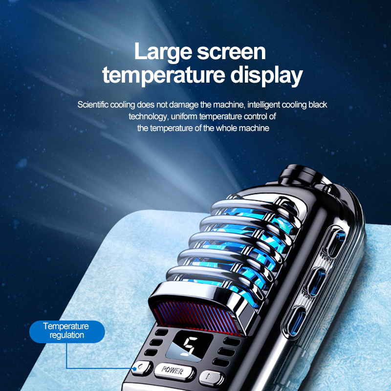Tragbarer Handy-Kühler Stumm USB-Spiel Lüfter Temperaturregelung Kühler für SmartPhone IPhone Huawei Xiaomi Samsung_voghion.com