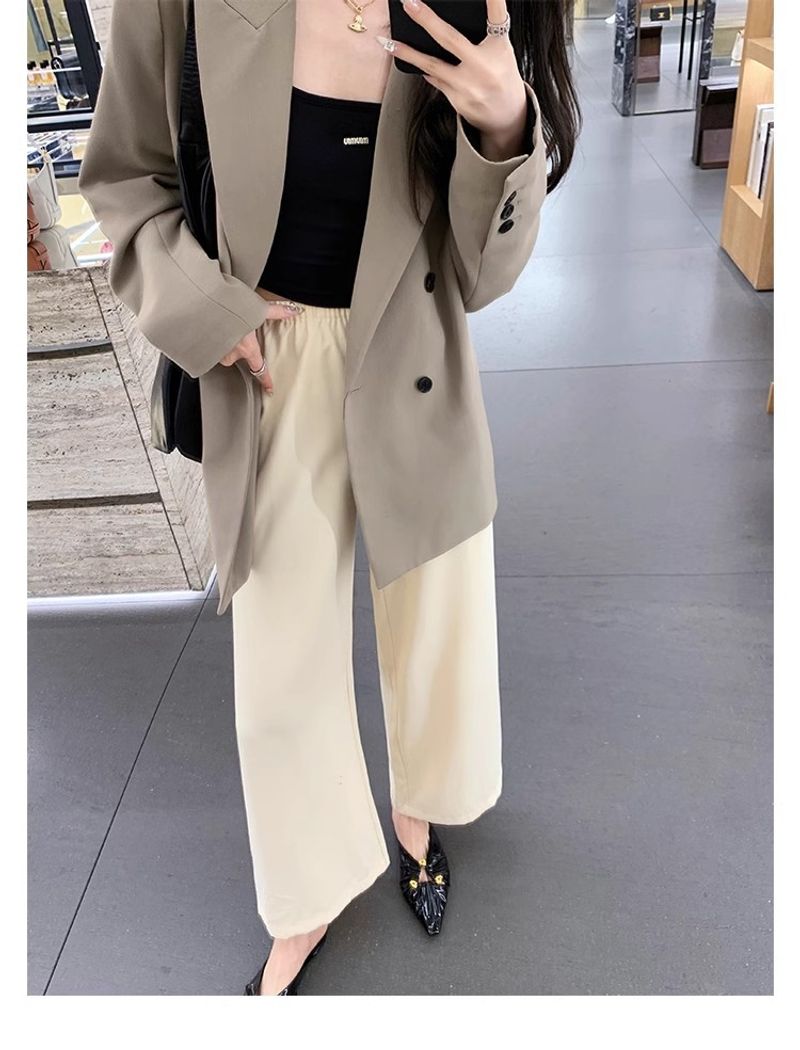 Grape Mom's Same Style Spring New Triangle Buckle Hollow Pointed Pleated Baotou Muller Half Slippers Women's Genuine_voghion.com