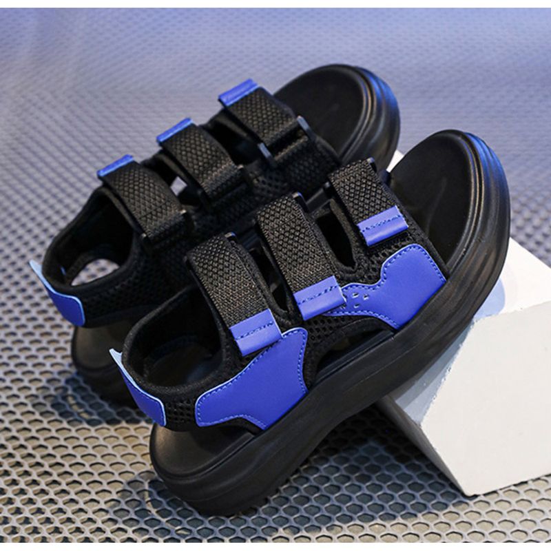 Noua vară 2024 pentru băieți Sandale sport cu velcro pentru băieți Pantofi de plajă anti-alunecare cu talpă moale_voghion.com