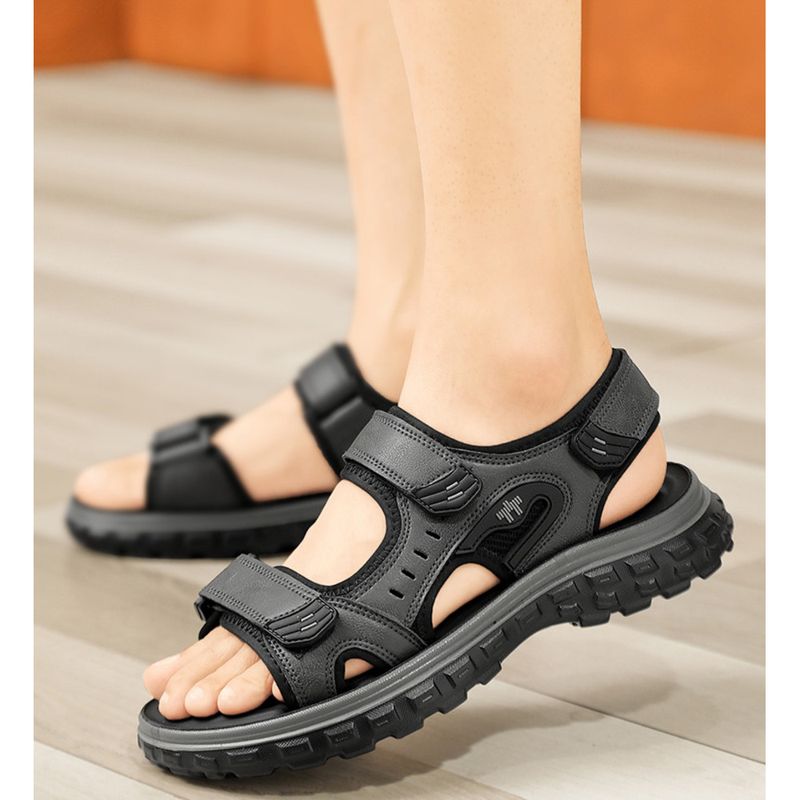 Nové pánské sandály s měkkou podrážkou, letní trendy, volnočasové, mládežnické, korejské, protiskluzové, plážové boty, dvoudílné nošení_voghion.com