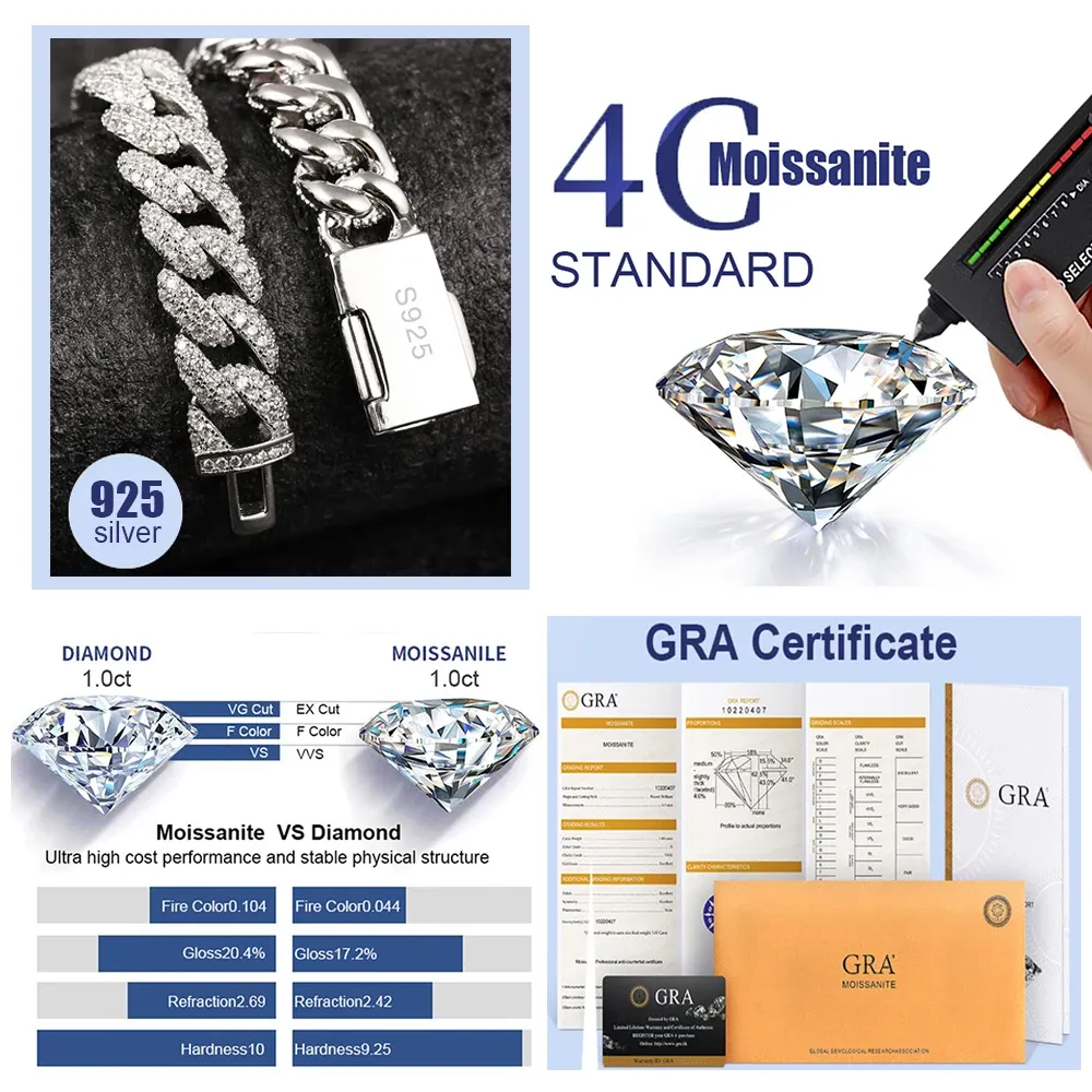 Cercei cu diamant și floare Charm Vvs, model moissanit, pentru femei, cercei rotunzi din argint, cu șuruburi pentru bărbați, bijuterii de înaltă calitate, testare gratuită_voghion.com