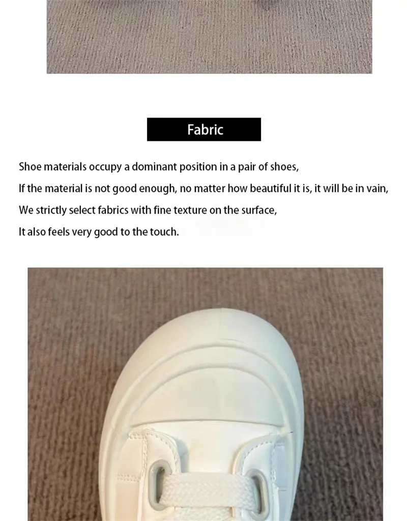 Casual Platform Sneakers For Women Versatile White Trainers_voghion.com