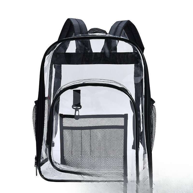 Waterproof Men's Outdoor Student Transparent Easy Backpack_voghion.com