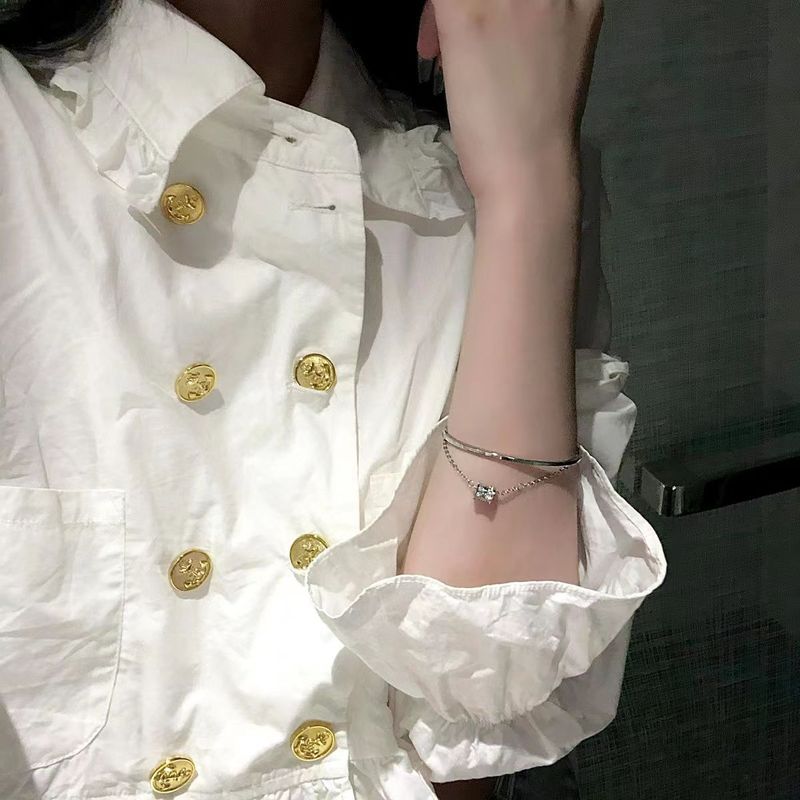 Kleine Taille für Frauen Ins Nischendesign Armband Halbkette High-End-Schmuck Freundinnen Geschenk_voghion.com