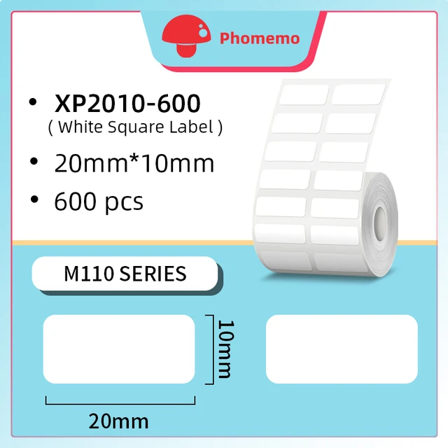 Phomemo M110 termică wireless portabilă autocolant Bluetooth mini imprimantă Producător de etichete de coduri de bare Imprimante de etichete de preț DIY_voghion.com