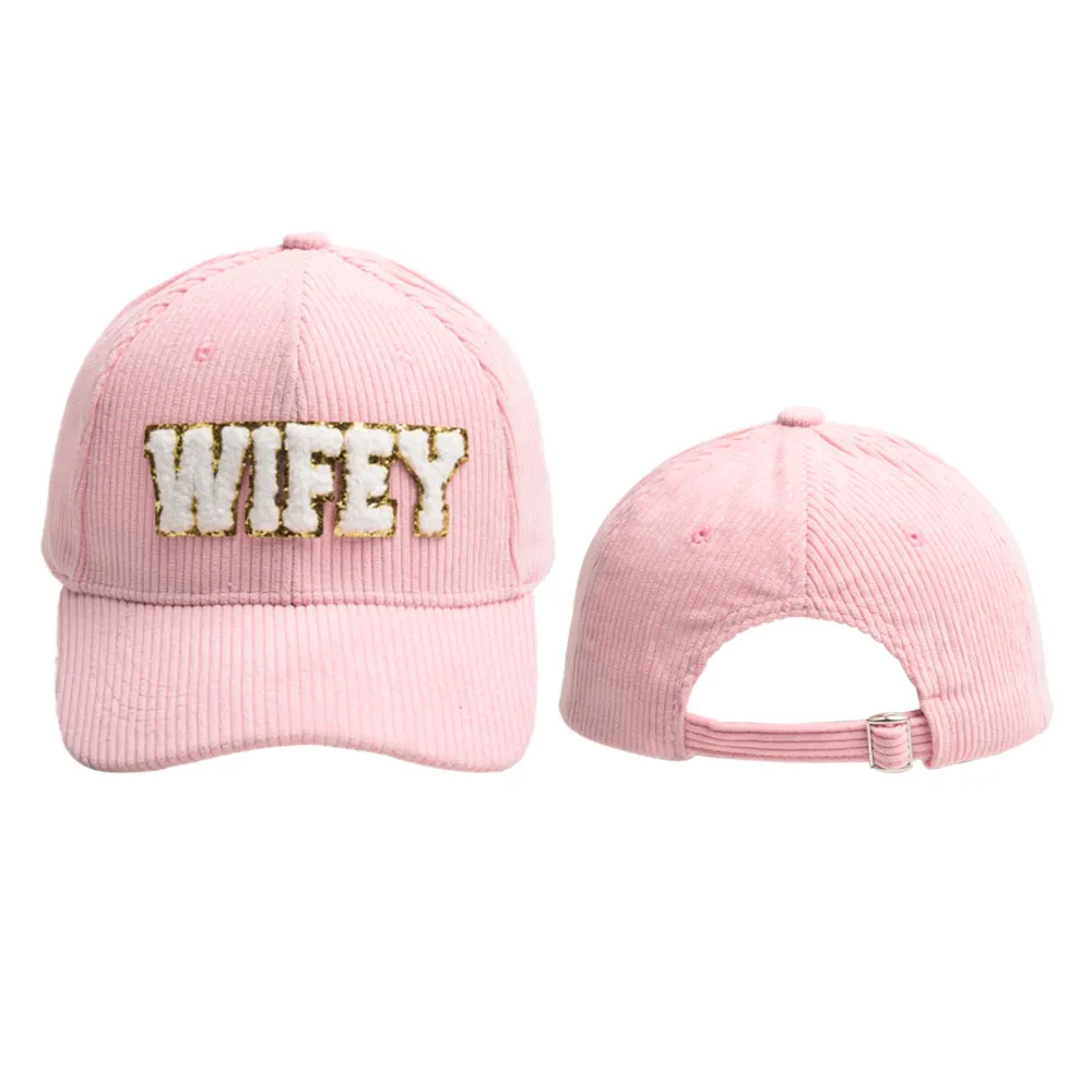 Ball Caps Unisex Letter Corduroy Baseball Casual For Women Solid Color Adjustable Dad Hats Hip Hop Snapback Trucker Cap_voghion.com