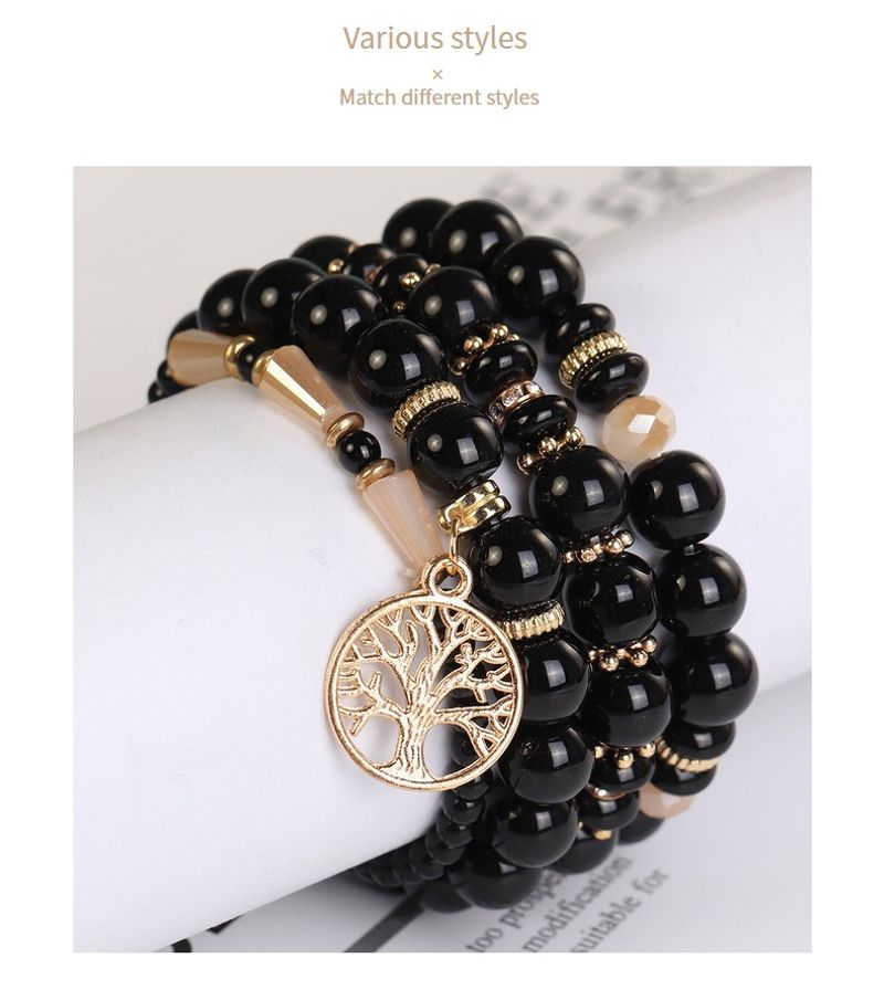 Ethnic Simple Style Tree Glass Beaded Stoving Varnish Unisex Bracelets_voghion.com
