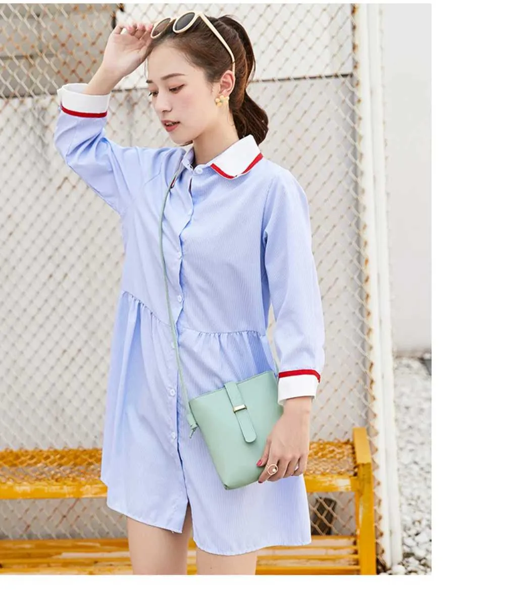 Para mulheres PU Crossbody Square Bolsas femininas Fivela Decorada Senhora Ombro Balde Bolsa Feminina Leve Casual Ba241021_voghion.com