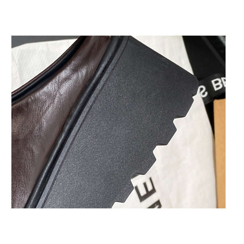 Women's Thick Bottom Loafers Mary Jane Small Leather Shoes Boken Women's_voghion.com