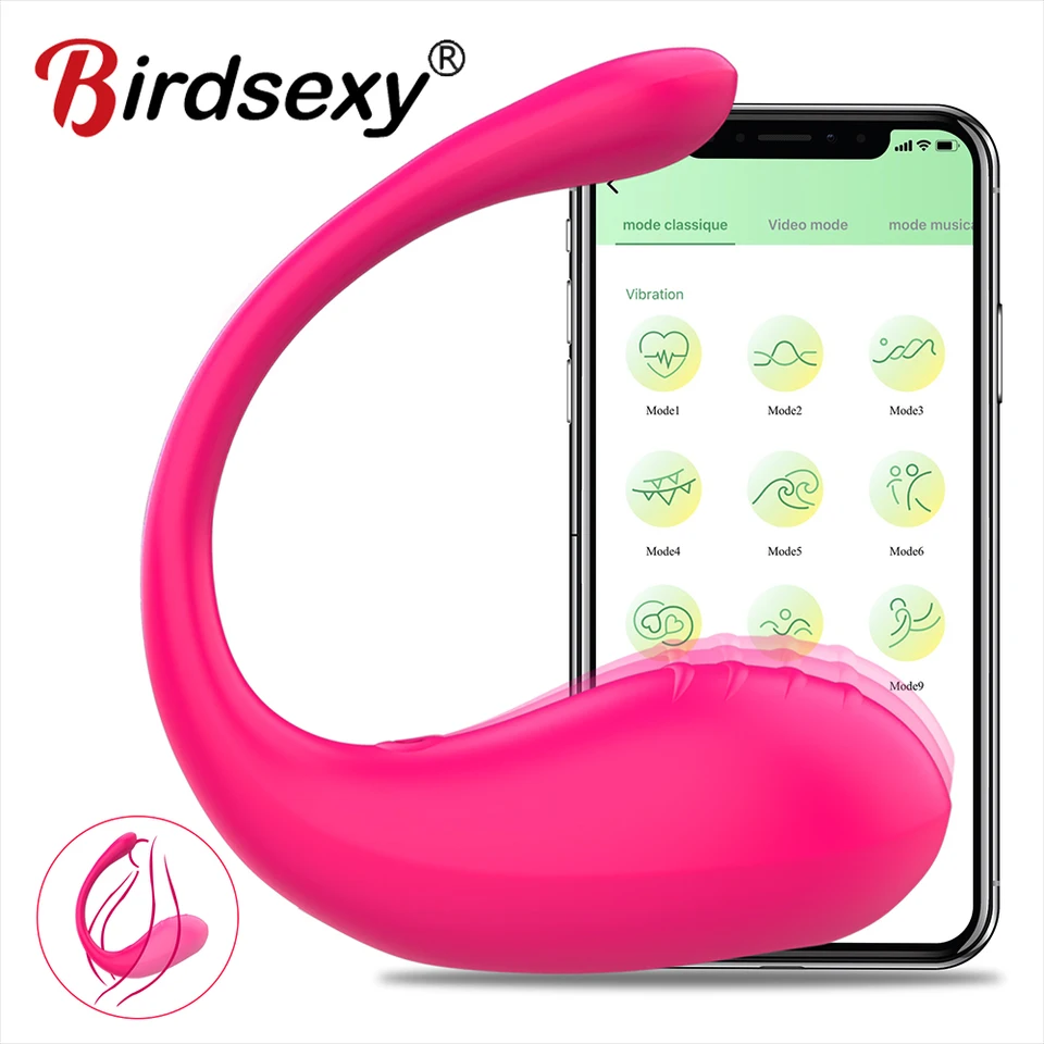 App-controlled Vibrating G-spot & Anal Egg Massager For Women_voghion.com