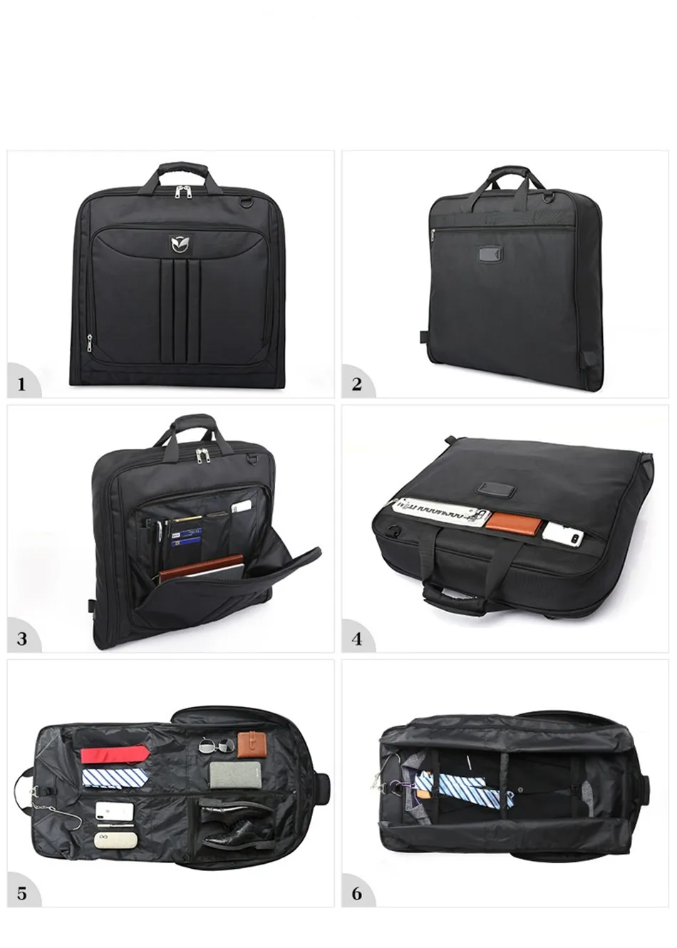Herren Business Reisetasche Faltbare Wasserdichte Oxford Multifunktionale Lage Laptop Handtasche Staubdicht Tragbare Anzug Lagerung_voghion.com