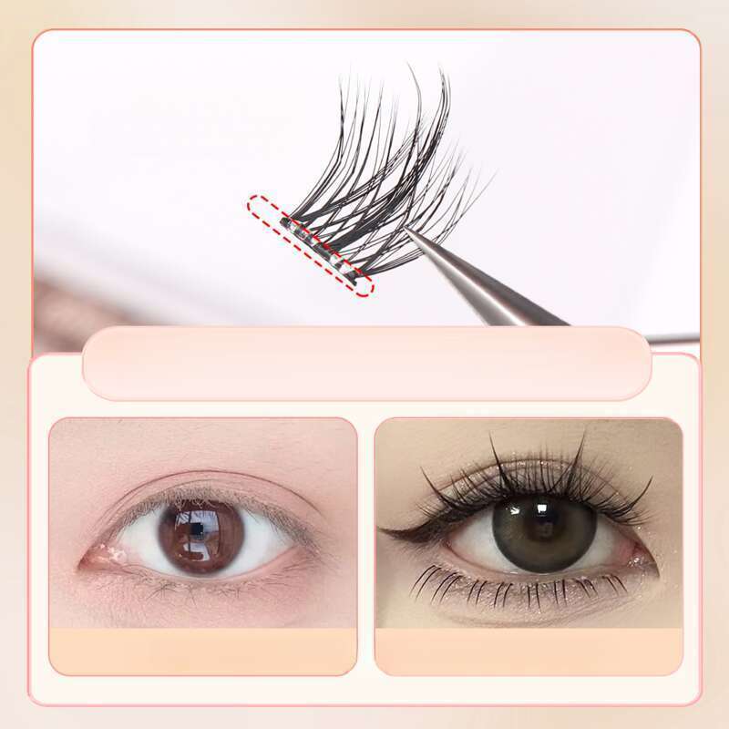 5D Nerzhaar-Falsche Wimpern, kein Kleber, selbstklebend, natürliche Karikaturaugen_voghion.com